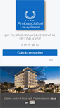Mobile Screenshot of ambasciatorihotel.net